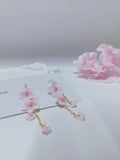 Cherry Blossom Crochet Earrings